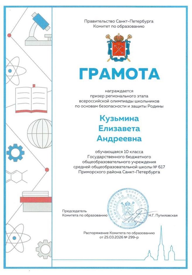 2025-2026 Кузьмина Елизавета 10м ВСОШ ОБЗР (Никулина С.В.)